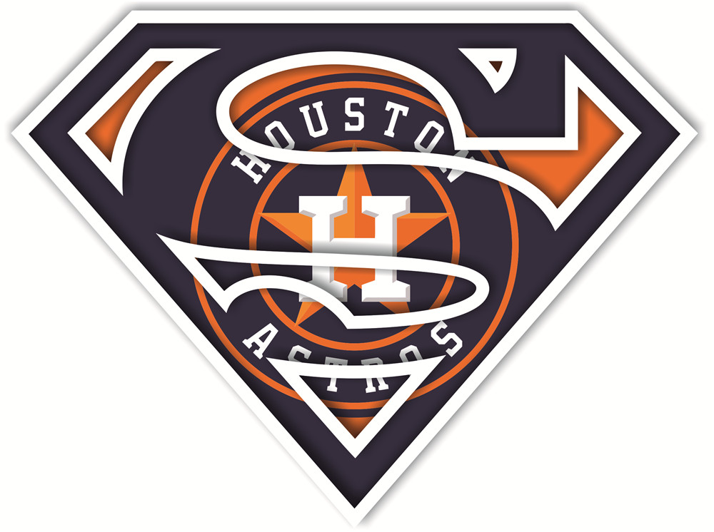 Houston Astros superman logos fabric transfer